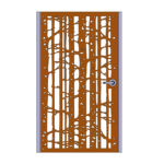 Birch Tree Stencil Security Door